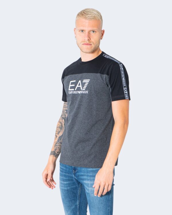 T-shirt EA7 MULTILOGO SULLE SPALLE Antracite - Foto 1