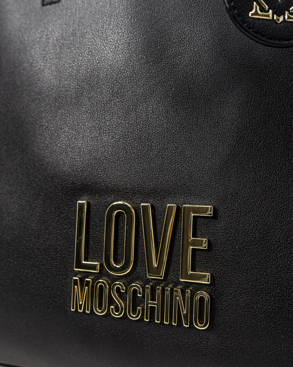 Borsa Love Moschino LETTERING SHOPPER BONDED Nero - Foto 5
