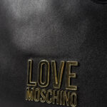Borsa Love Moschino LETTERING SHOPPER BONDED Nero - Foto 5