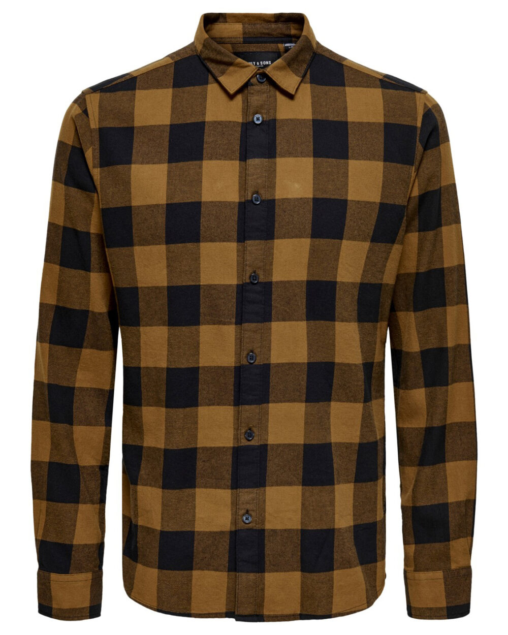 Camicia manica lunga Only & Sons ONSGUDMUND LS CHECKED SHIRT NOOS Marrone - Foto 5