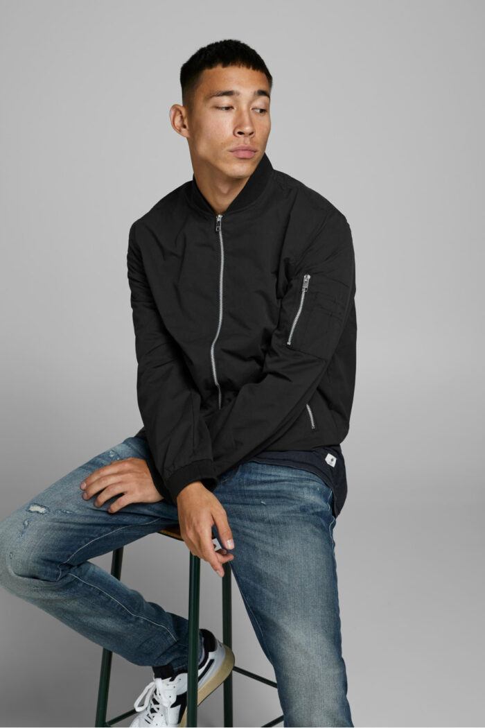 Giacchetto Jack Jones JJERUSH BOMBER NOOS Nero