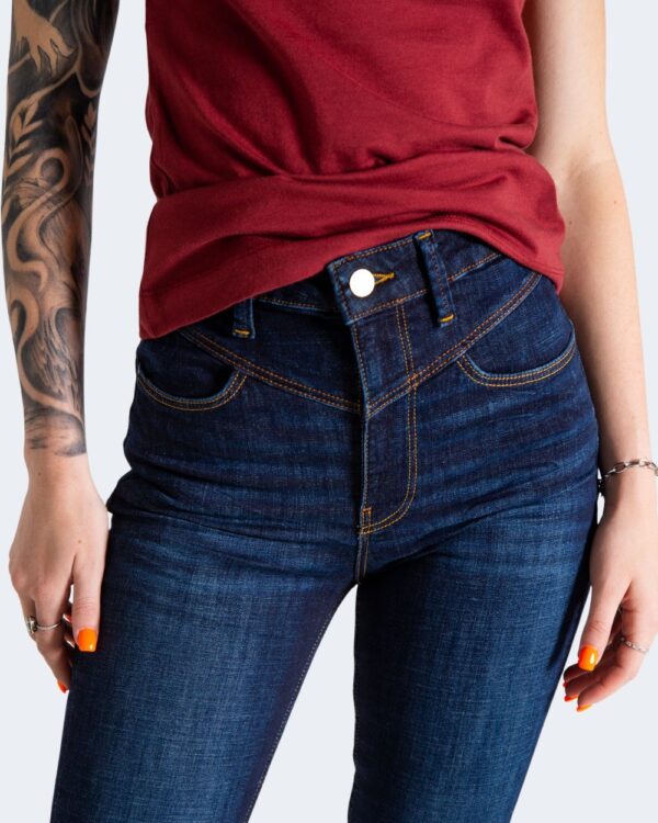 Jeans skinny Guess SUPER HIGH YOKE Denim scuro - Foto 5