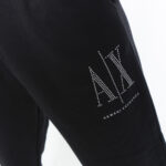 Pantaloni sportivi Armani Exchange LOGO BORCHIE PICCOLO Nero - Foto 5