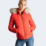 Piumino Tommy Hilfiger Jeans TJW BASIC HOODED Rosso - Foto 1