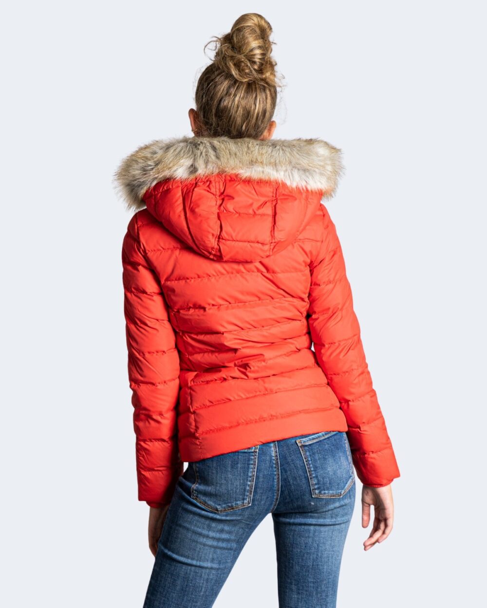 Piumino Tommy Hilfiger Jeans TJW BASIC HOODED Rosso - Foto 3