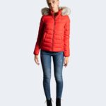 Piumino Tommy Hilfiger Jeans TJW BASIC HOODED Rosso - Foto 4