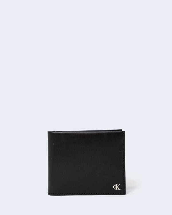 Portafoglio senza portamonete Calvin Klein Jeans MONO HARDWARE BILLFOLD Nero - Foto 1