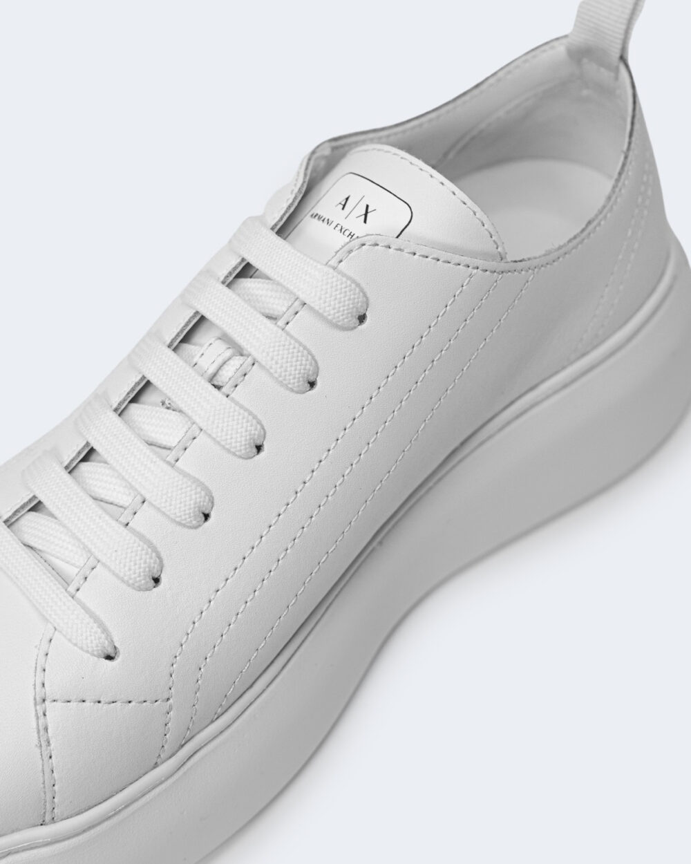 Sneakers Armani Exchange ACTION LEATHER Bianco - Foto 5