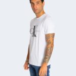 T-shirt Calvin Klein Jeans ICONIC MONOGRAM Bianco - Foto 2