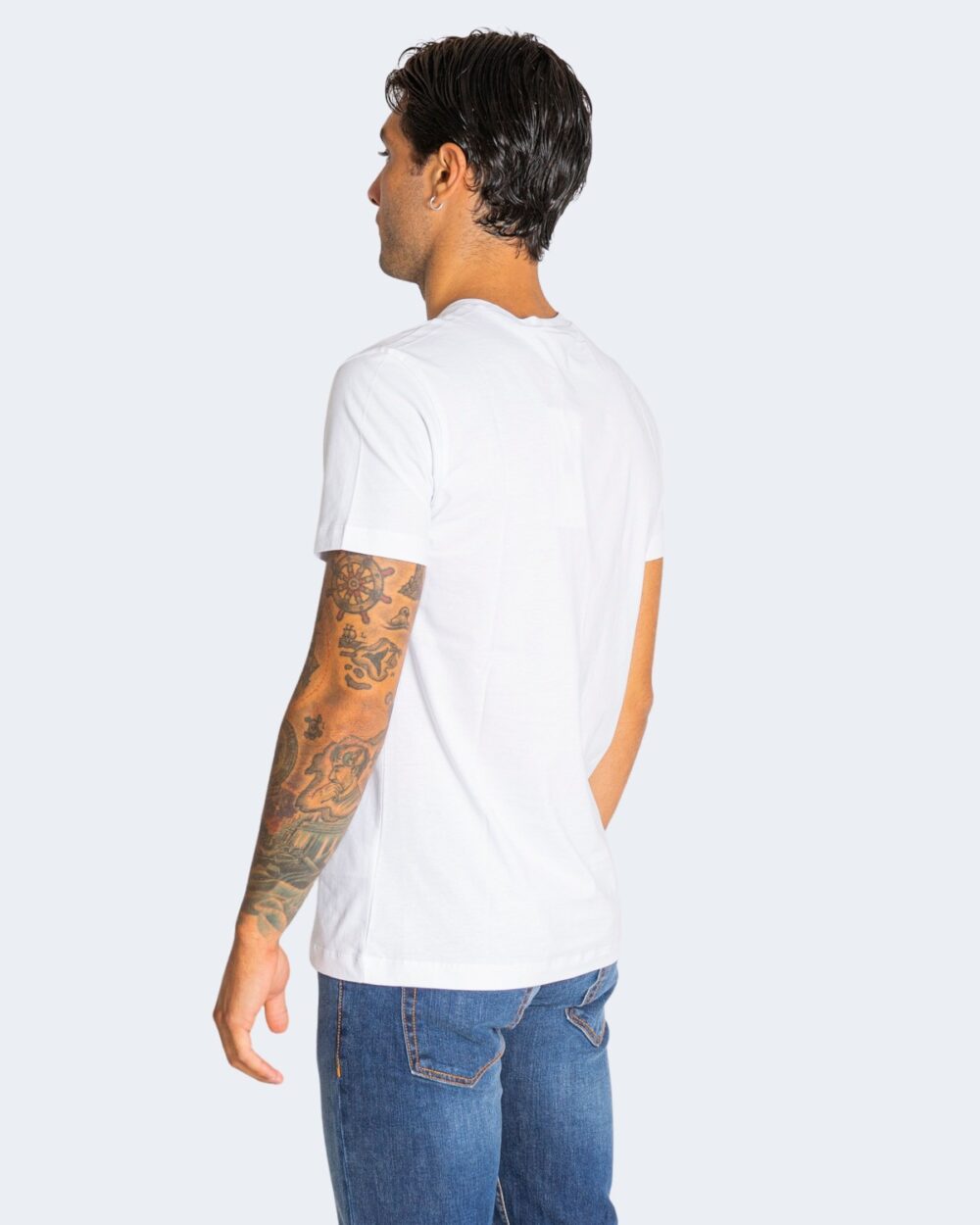 T-shirt Calvin Klein Jeans ICONIC MONOGRAM Bianco - Foto 3