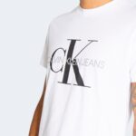T-shirt Calvin Klein Jeans ICONIC MONOGRAM Bianco - Foto 4