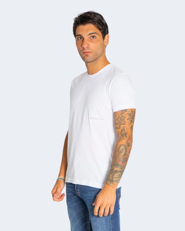 T-shirt Calvin Klein Jeans OFF PLACED Bianco - Foto 1