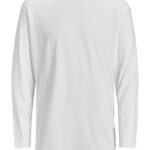 T-shirt manica lunga Jack Jones JJENOA TEE O-NECK LS NOOS - 12190128 Bianco - Foto 5