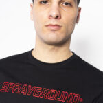T-shirt Sprayground LOGO RED Nero - Foto 5