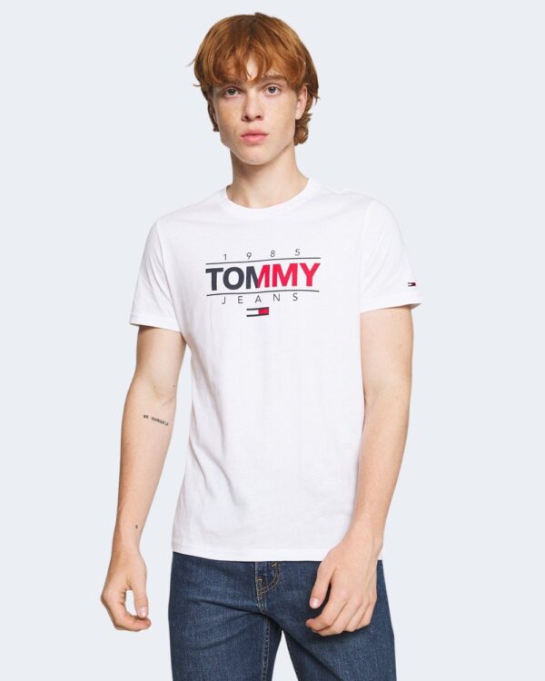 T-shirt Tommy Hilfiger Jeans ESSENTIAL Bianco - Foto 1