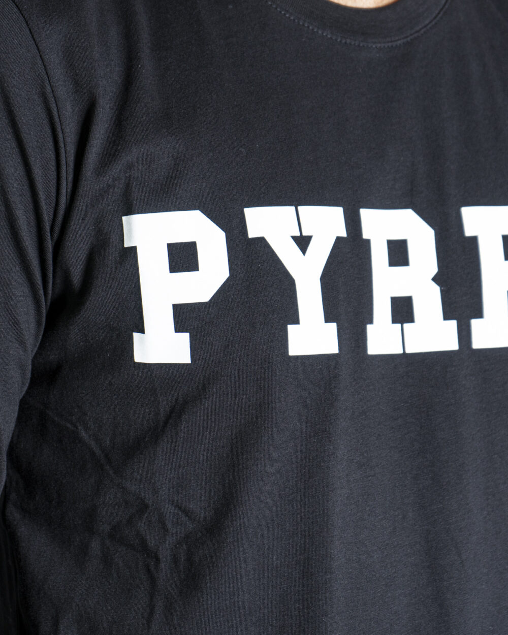 T-shirt manica lunga Pyrex LOGO BASIC Nero - Foto 4