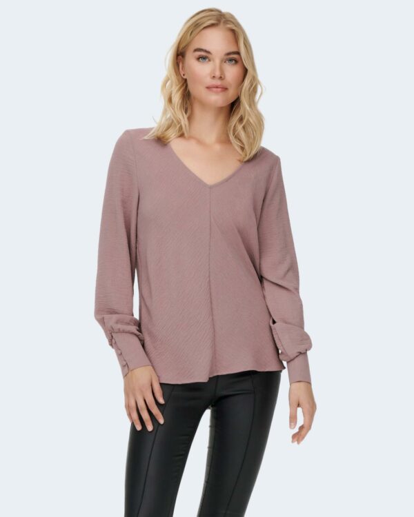 Bluse manica lunga Only METTE Rosa - Foto 1