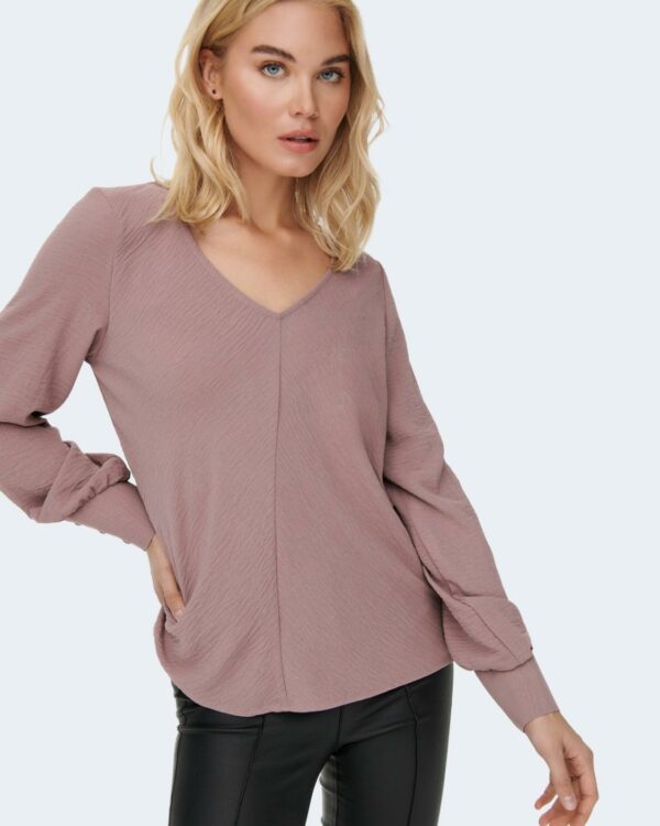Bluse manica lunga Only METTE Rosa - Foto 2