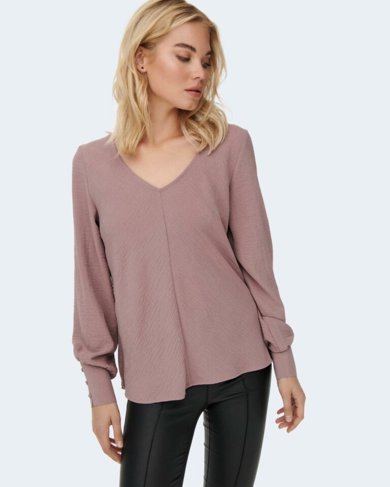 Bluse manica lunga Only METTE Rosa - Foto 5