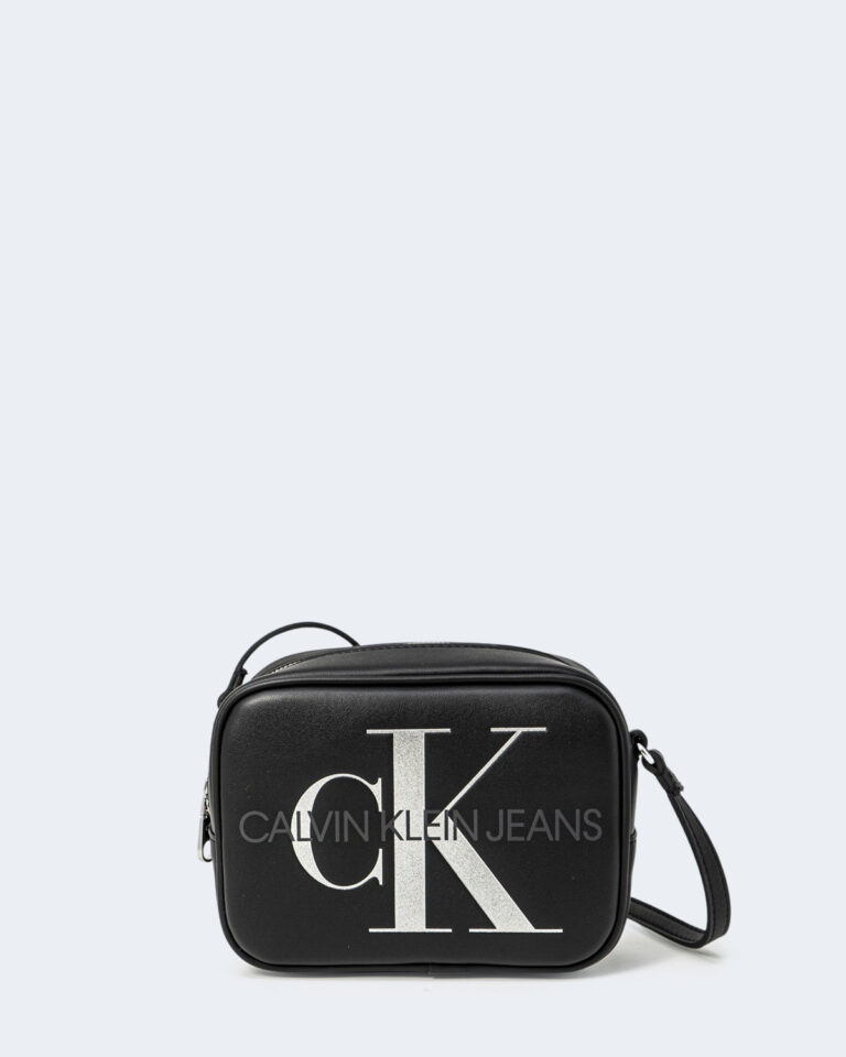 Borsa Calvin Klein Jeans CAMERA BAG SILVER Nero - Foto 1