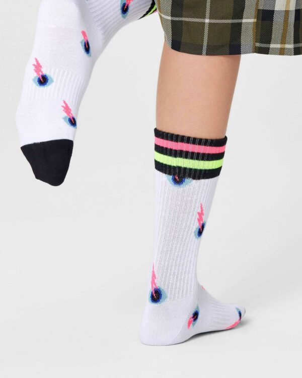 Calzini Happy Socks I SEE YOU THIN CREW SOCKS Bianco - Foto 1