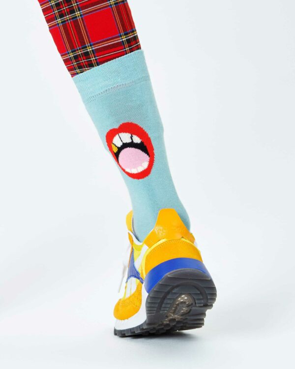 Calzini Lunghi Happy Socks WE NEED TO TALK SOCK Celeste - Foto 2