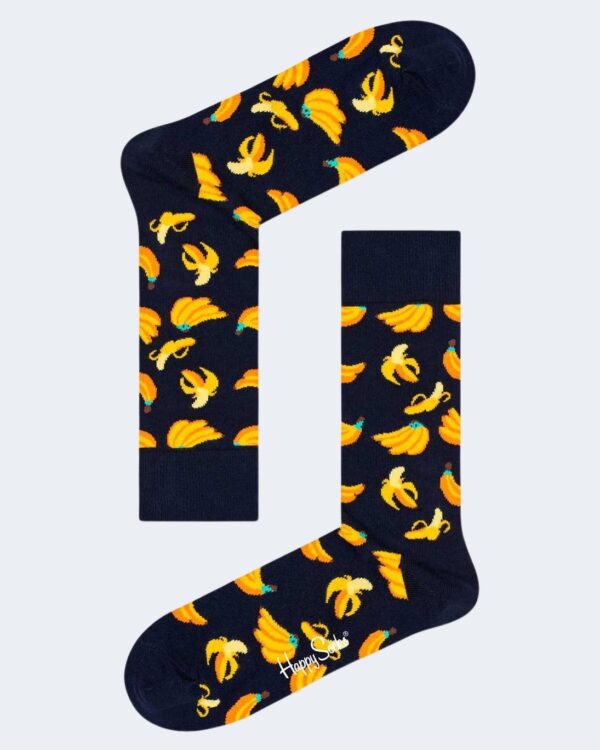 Calzini Lunghi Happy Socks BANANA SOCK Nero - Foto 1