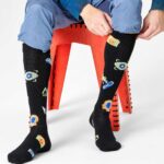 Calzini Lunghi Happy Socks TECHNOLOGY KNEE HIGH SOCK Nero - Foto 1