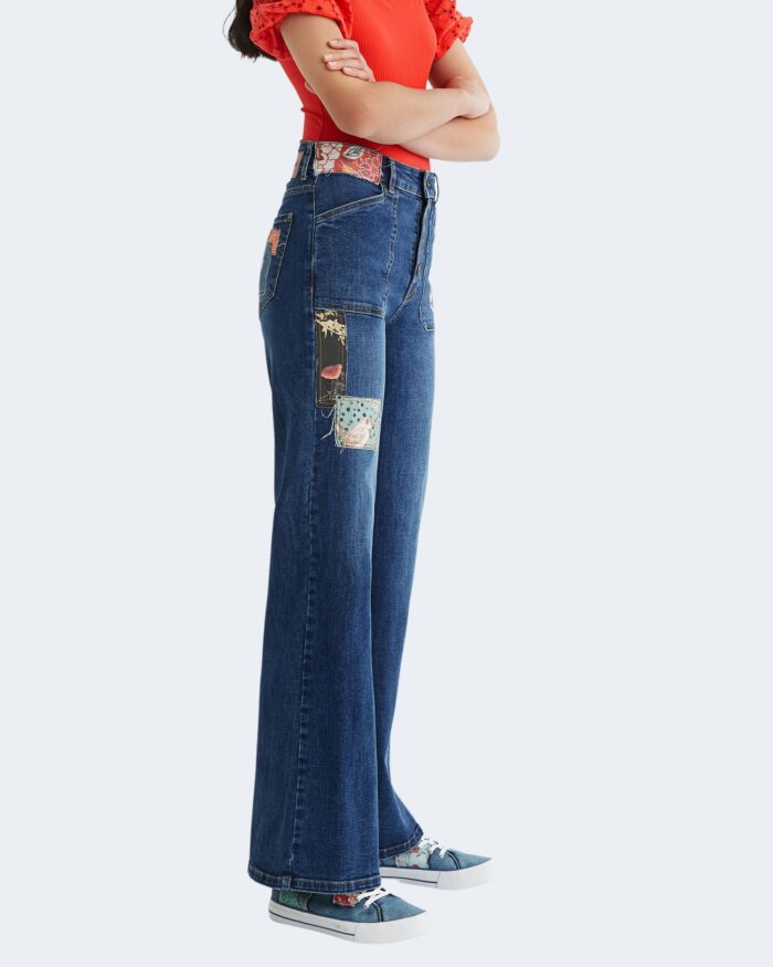 Jeans larghi Desigual PATCH Blu – 73425