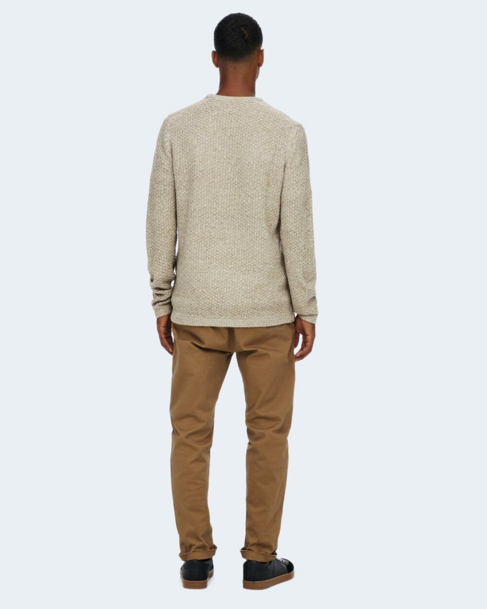 Maglione Only & Sons ONSLOCCER Beige - Foto 3