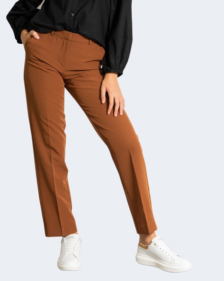 Pantaloni a sigaretta Only ORLEEN Beige scuro - Foto 2