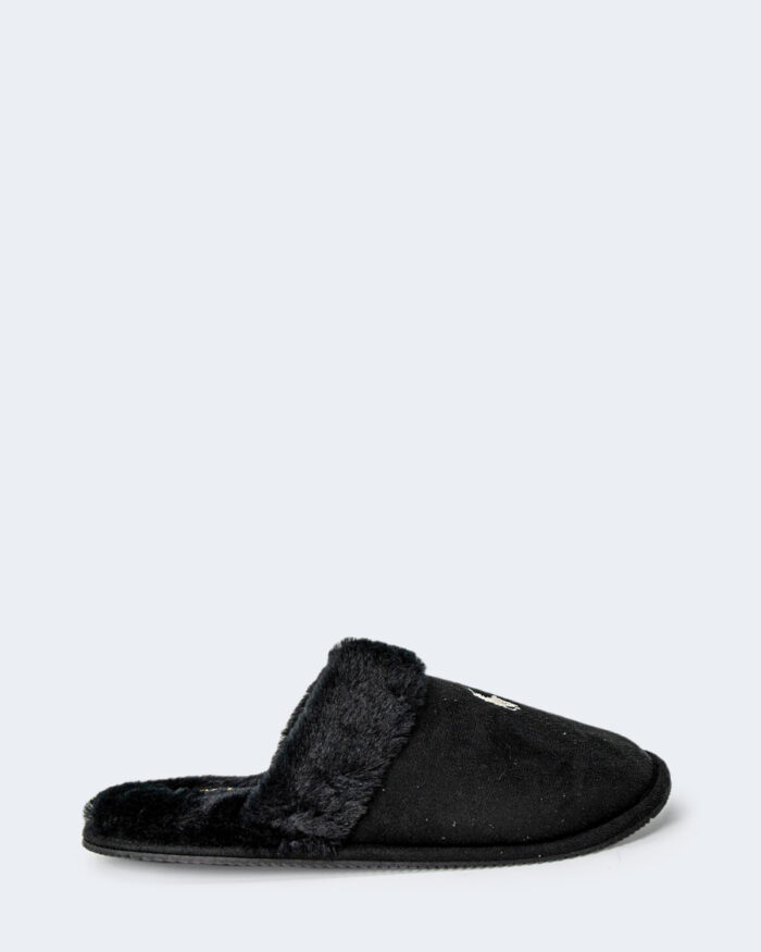 Pantofole Ralph Lauren BLACK SUMMIT SCUFF Nero – 77792