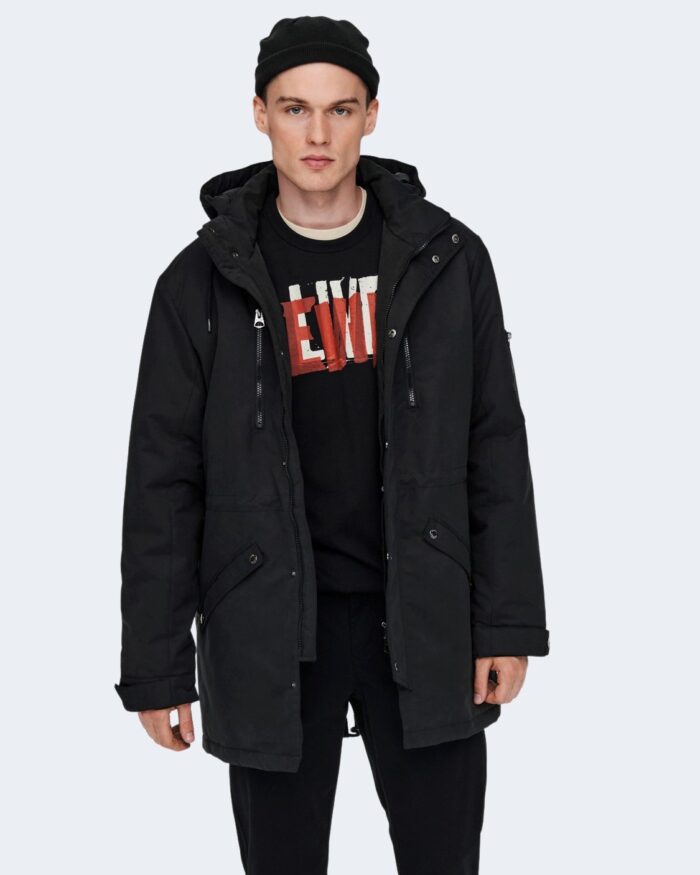 Parka Only & Sons KLAUS WINTER Nero – 71899