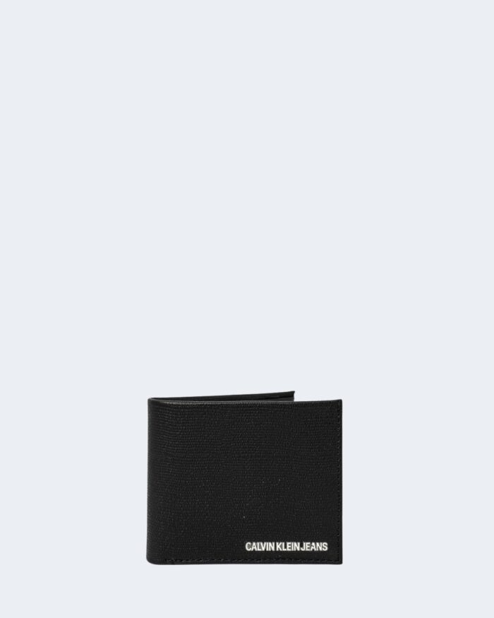 Portafoglio con portamonete Calvin Klein PLAQUE INST BILLFOLD W/COIN Nero – 76702