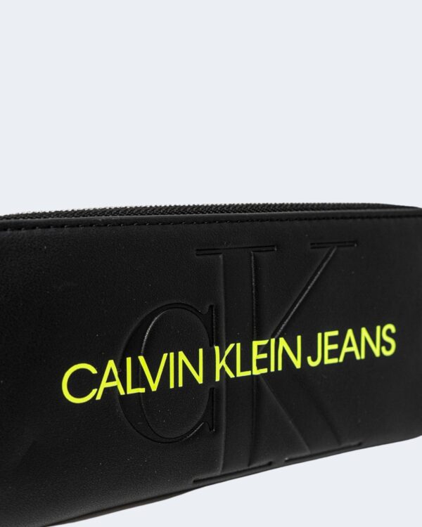 Portafoglio grande Calvin Klein Jeans SCULPTED Nero - Foto 3