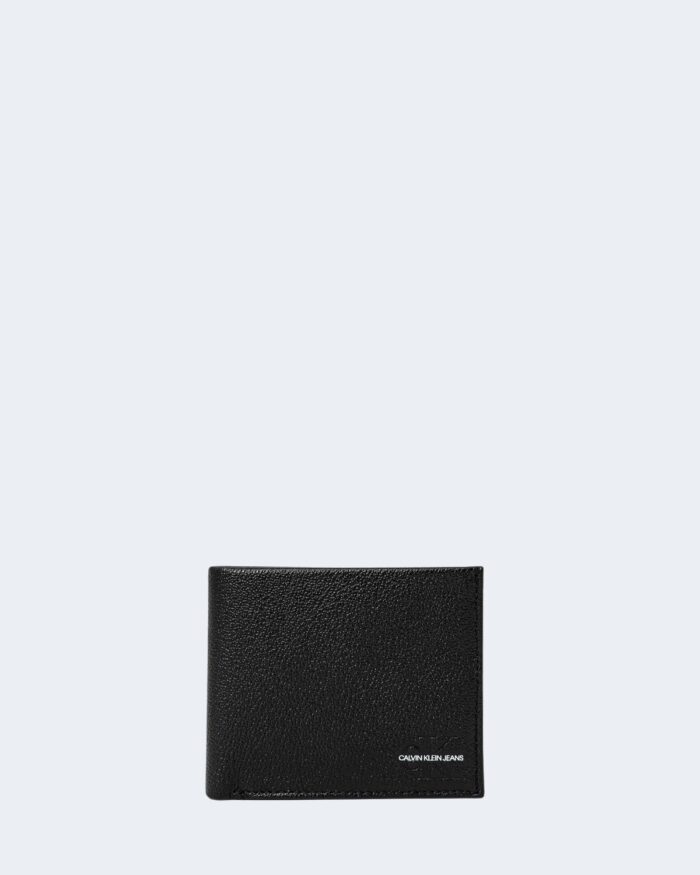 Portafoglio senza portamonete Calvin Klein MICRO PEBBLE BILLFOLD Nero – 76700
