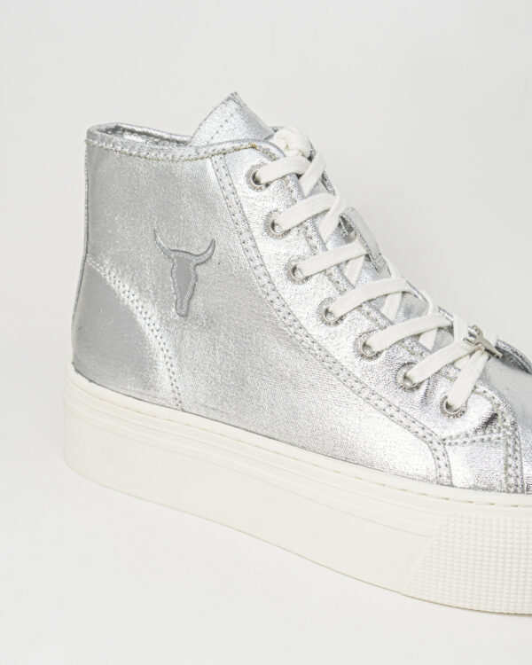 Sneakers WINDSOR SMITH SILM Argento - Foto 4