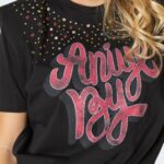 T-shirt Aniye By KRISTAL Nero - Foto 2