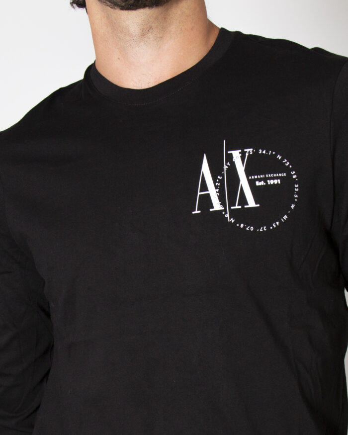 T-shirt manica lunga Armani Exchange T-SHIRT 6KZTFR ZJ1DZ Nero – 72504