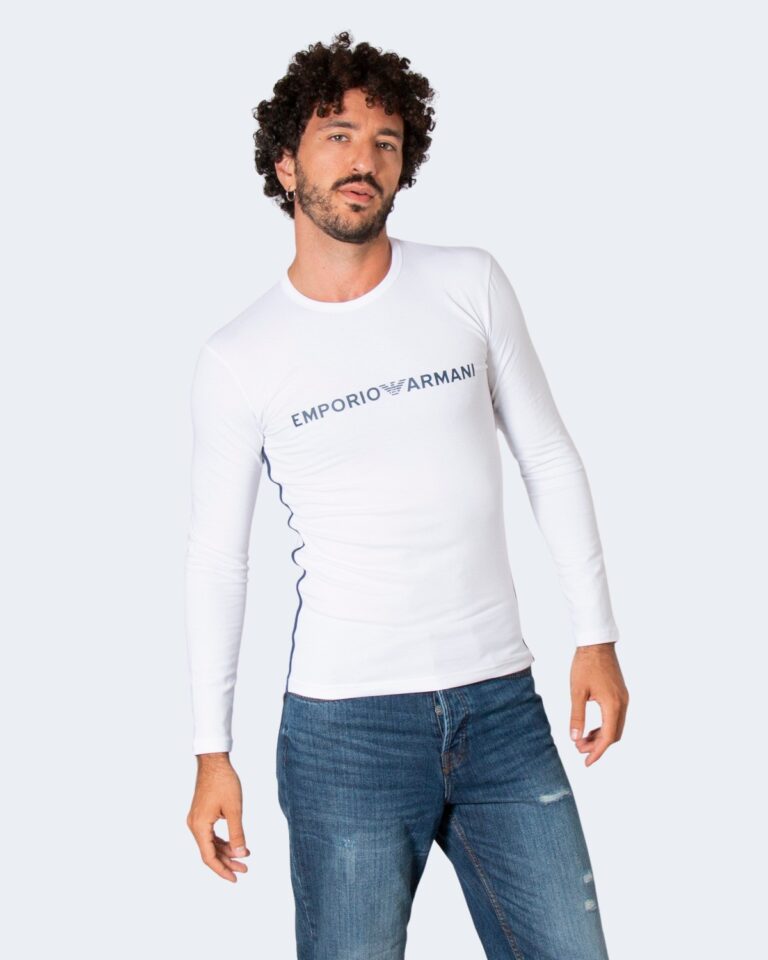 T-shirt manica lunga Emporio Armani Underwear CREW NECK Bianco - Foto 1