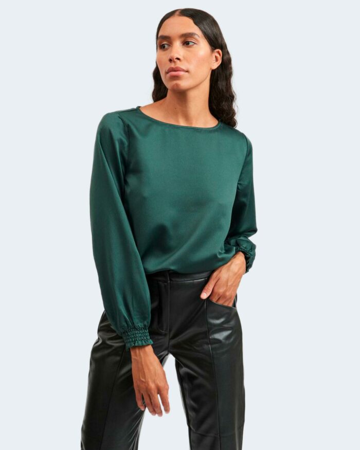 Bluse manica lunga Vila Clothes VILADEE BOATNECK Verde Scuro – 78017