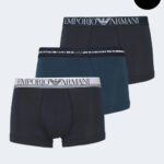 Boxer Emporio Armani Underwear 3PACK TRUNK Blu - Foto 1