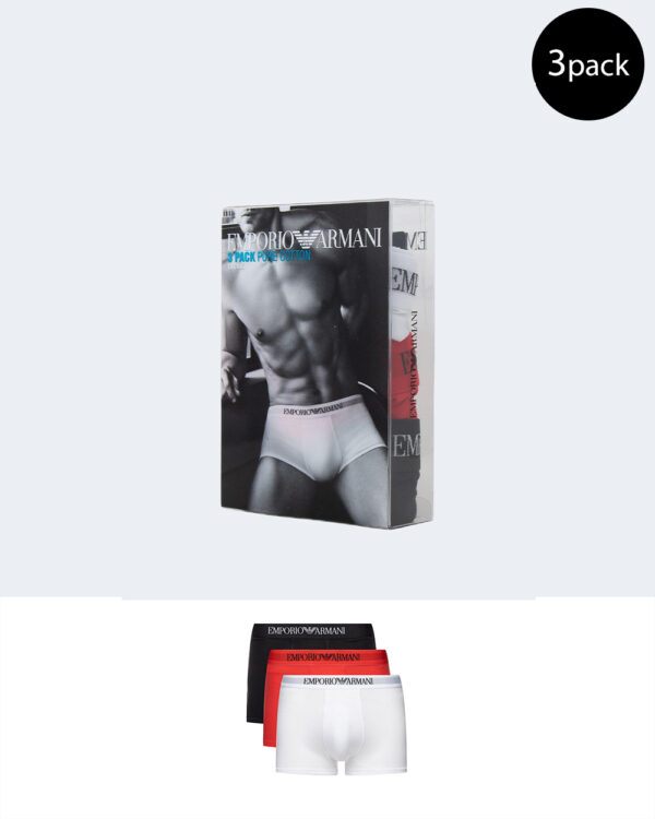 Boxer Emporio Armani Underwear 3 Pack Trunk Rosso - Foto 1