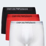 Boxer Emporio Armani Underwear 3 Pack Trunk Rosso - Foto 2
