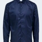 Camicia manica lunga Selected SLHSLIMNEW-MARK SHIRT LS B NOOS Blu - Foto 5
