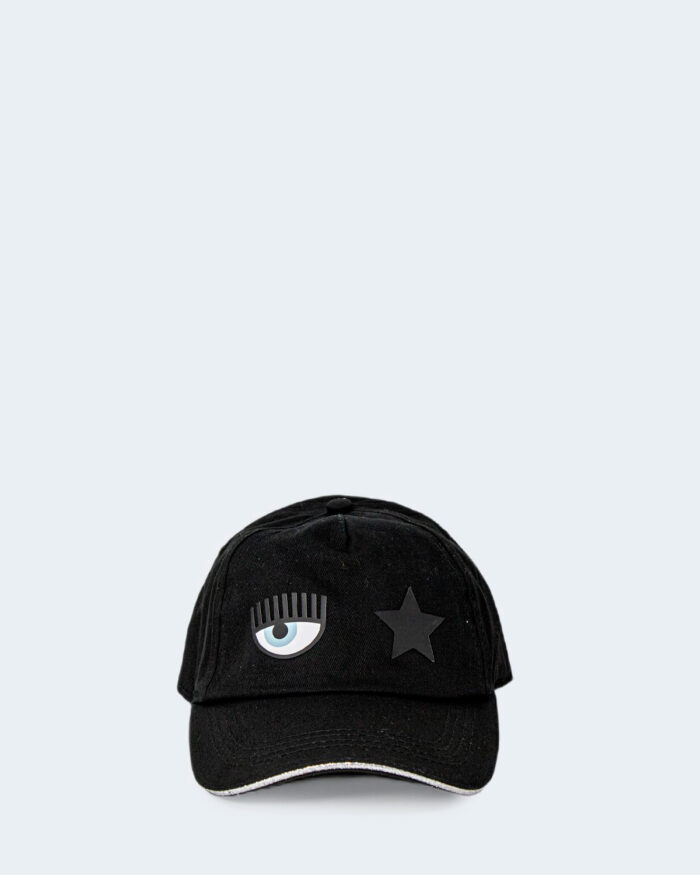 Cappello con visiera Chiara Ferragni BASEBALL CAP WITH PENCES Nero – 79079