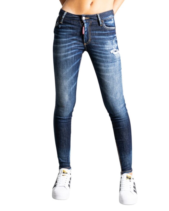 Jeans skinny Dsquared2 LOGO TASCA RETRO Denim scuro – 76582