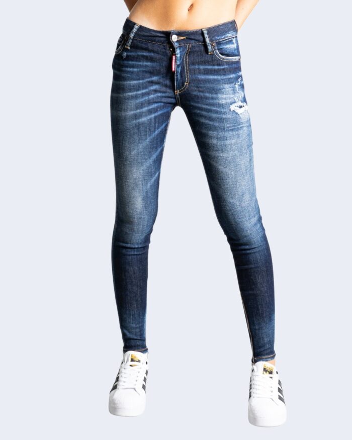 Jeans skinny Dsquared2 LOGO TASCA RETRO Denim scuro – 76582