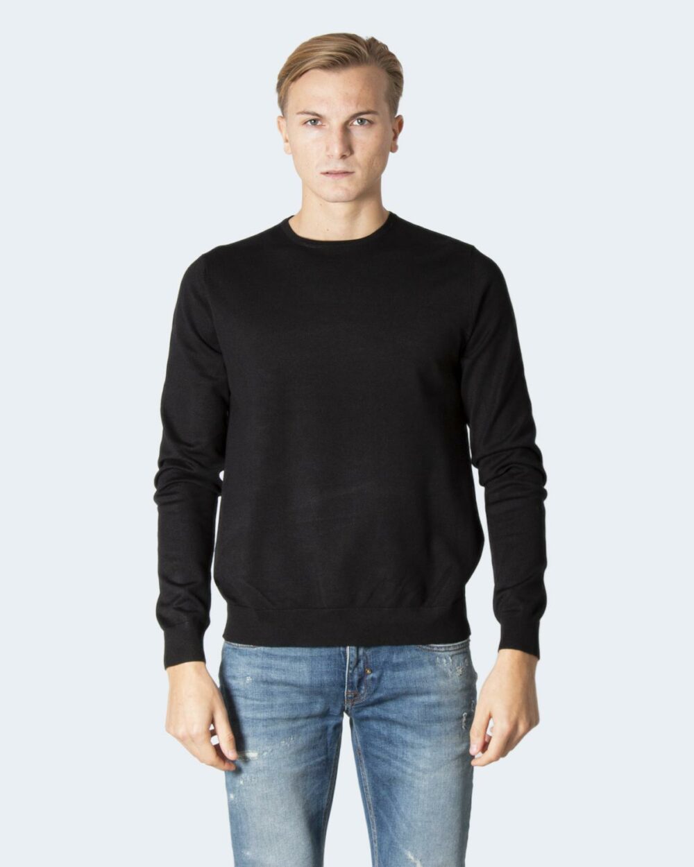 Maglia Only & Sons ONSWYLER LIFE LS CREW KNIT NOOS Nero - Foto 2