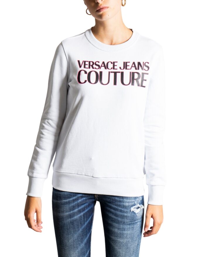 Felpa senza cappuccio Versace Jeans Couture LOGO FLUO Bianco – 76498
